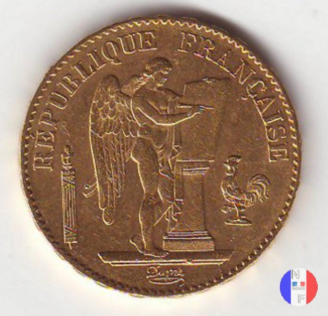 20 franchi Genio 1877 (Parigi)