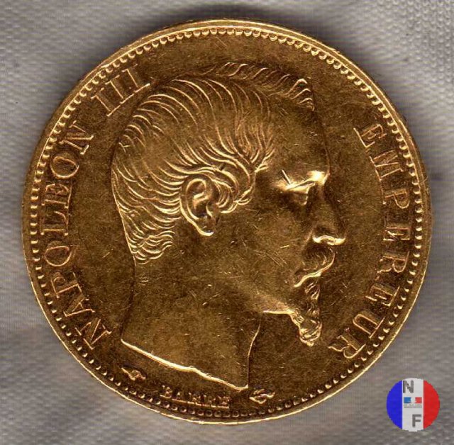 20 franchi - testa nuda 1859 (Parigi)