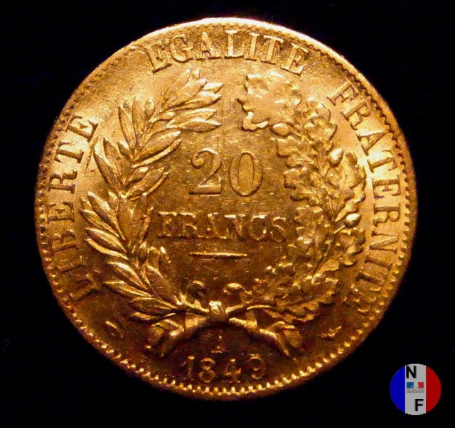 20 franchi Cerere 1849 (Parigi)