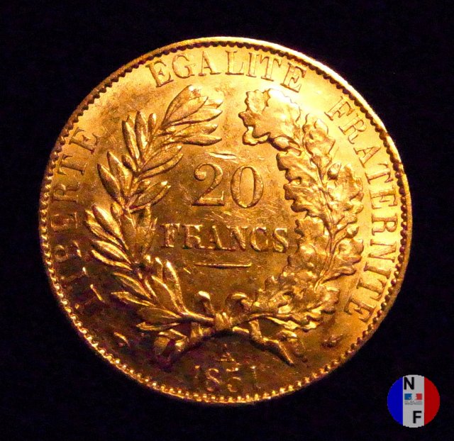 20 franchi Cerere 1851 (Parigi)