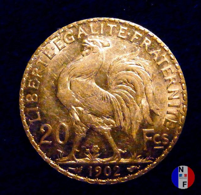 20 franchi gallo 1902 (Parigi)