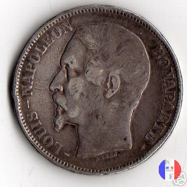 5 franchi Bonaparte 1852 (Parigi)