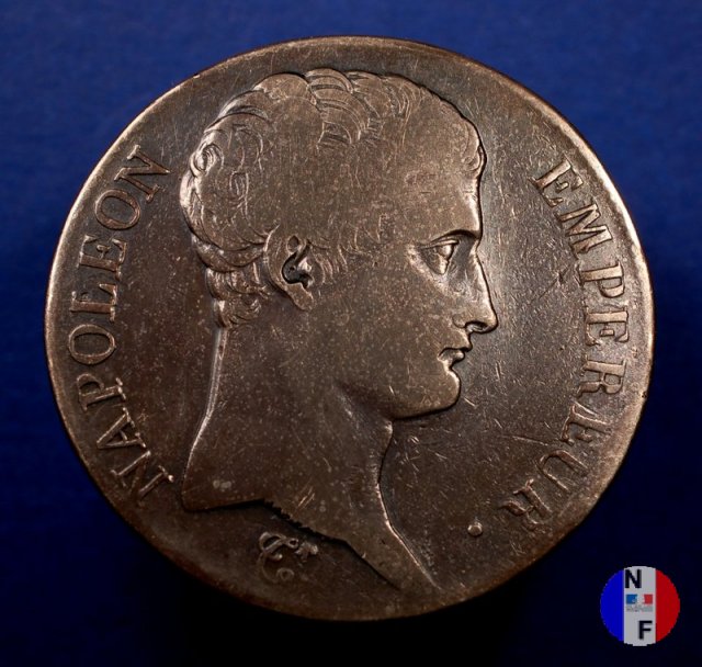 5 franchi - testa nuda 1804-1805 (Parigi)