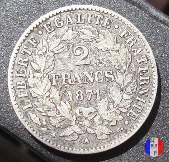 2 franchi - con legenda 1871 (Parigi)