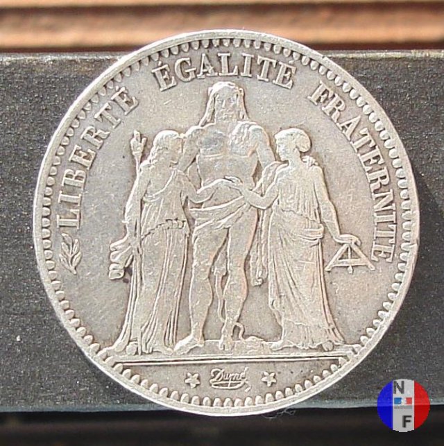 5 franchi Ercole 1875 (Parigi)