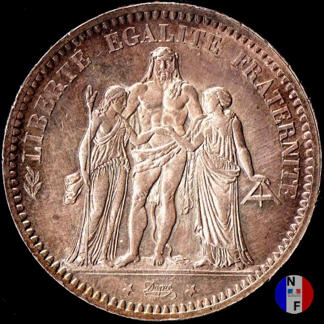 5 franchi Ercole 1873 (Parigi)