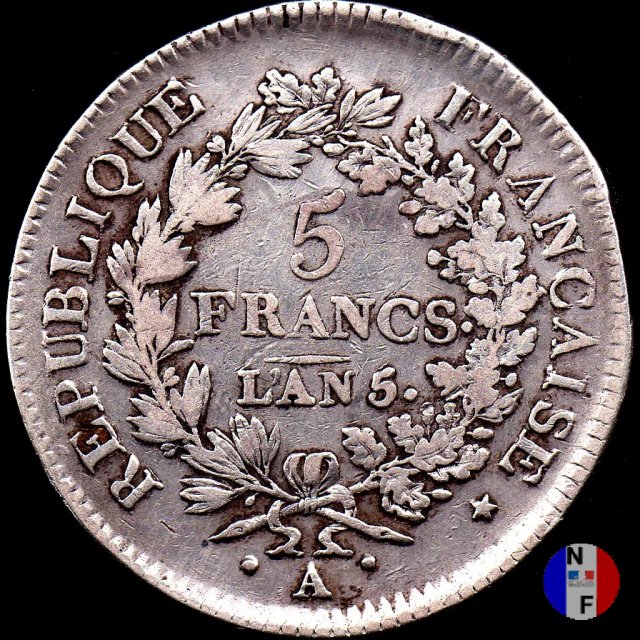 5 franchi 1796-1797 (Parigi)