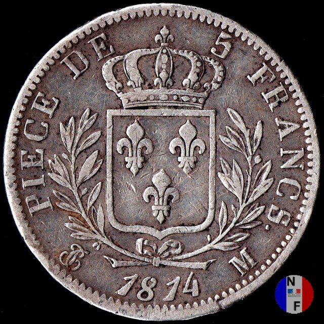 5 franchi 1814 (Tolosa)