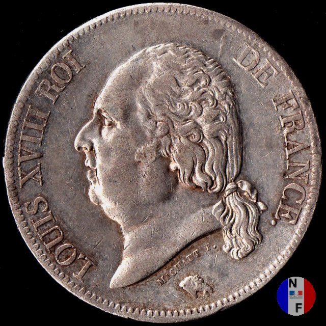 5 franchi 1823 (Parigi)