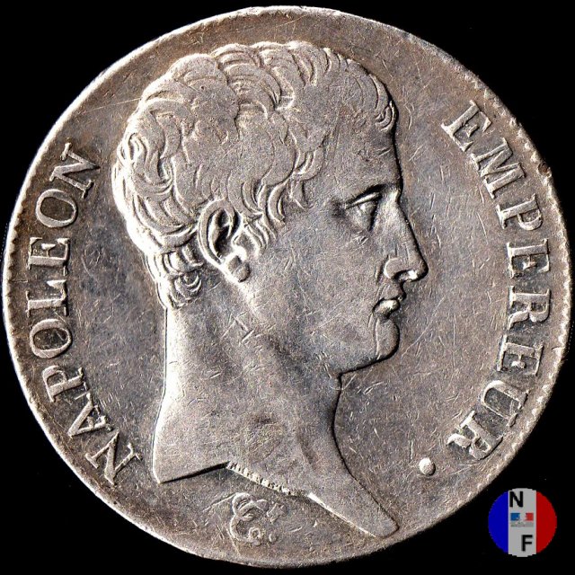 5 franchi - testa nuda 1804-1805 (Parigi)