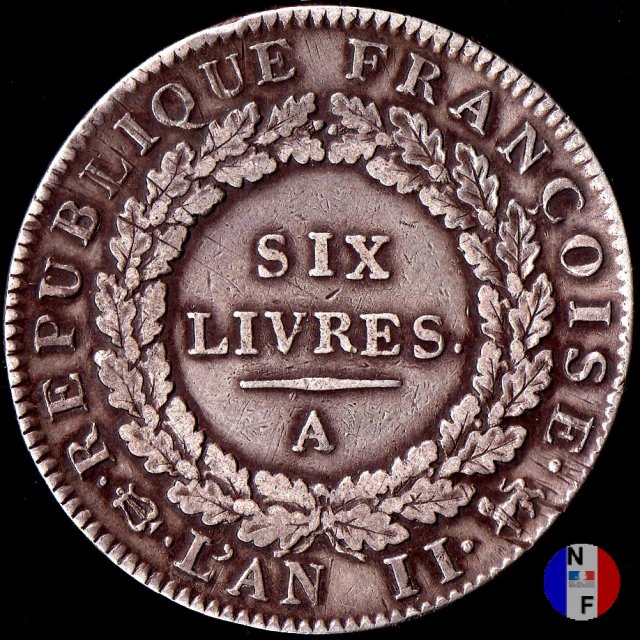 6 livres 1793 (Parigi)