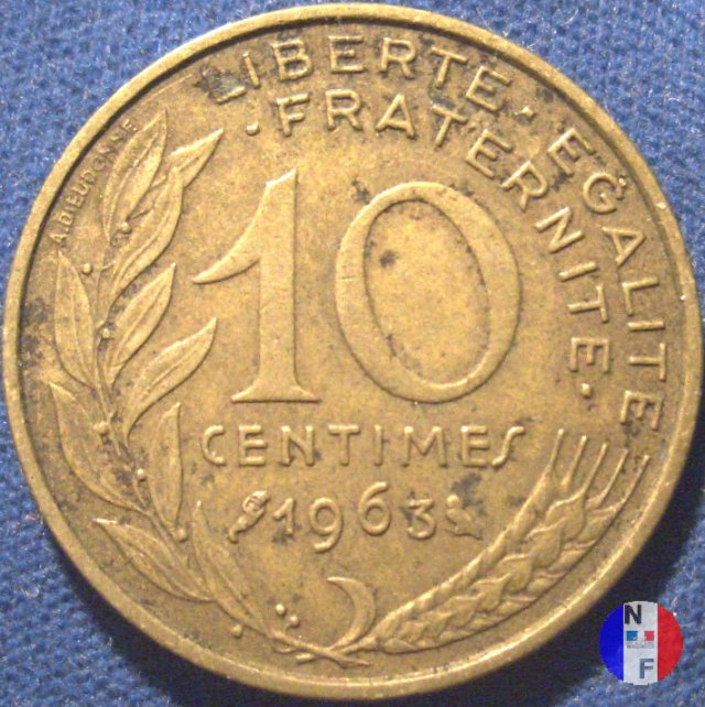 10 centesimi 1963 (Parigi)