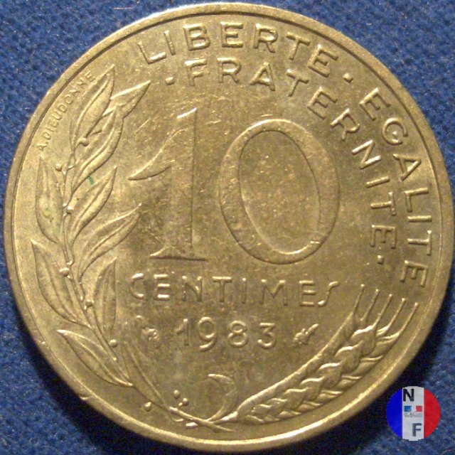 10 centesimi 1983 (Pessac)