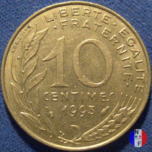 10 centesimi 1993 (Pessac)