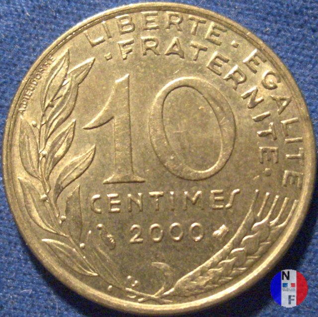 10 centesimi 2000 (Pessac)