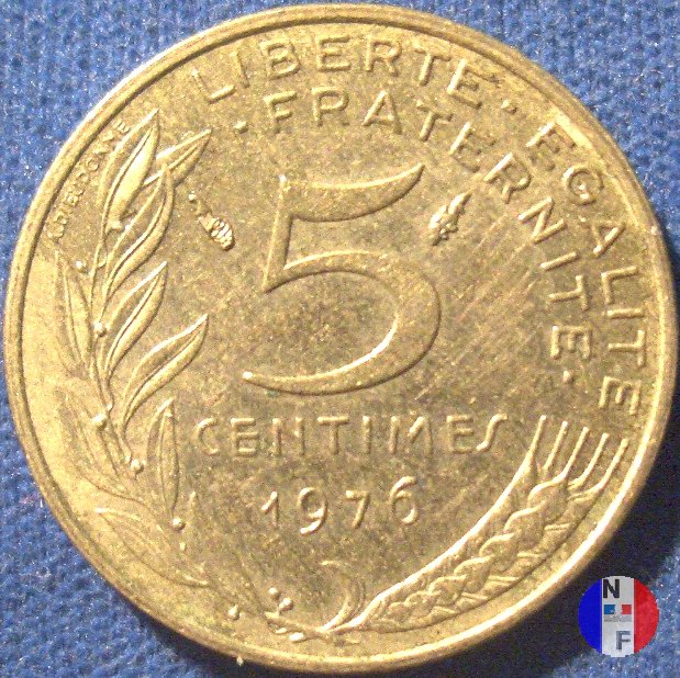 5 centesimi Marianna 1976 (Pessac)