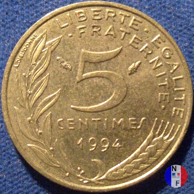 5 centesimi Marianna 1994 (Pessac)