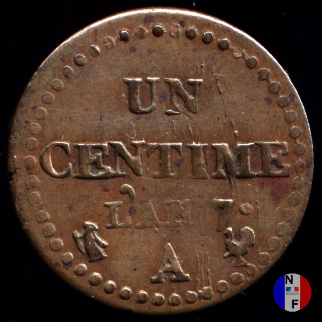 1 centesimo 1798-1799 (Parigi)