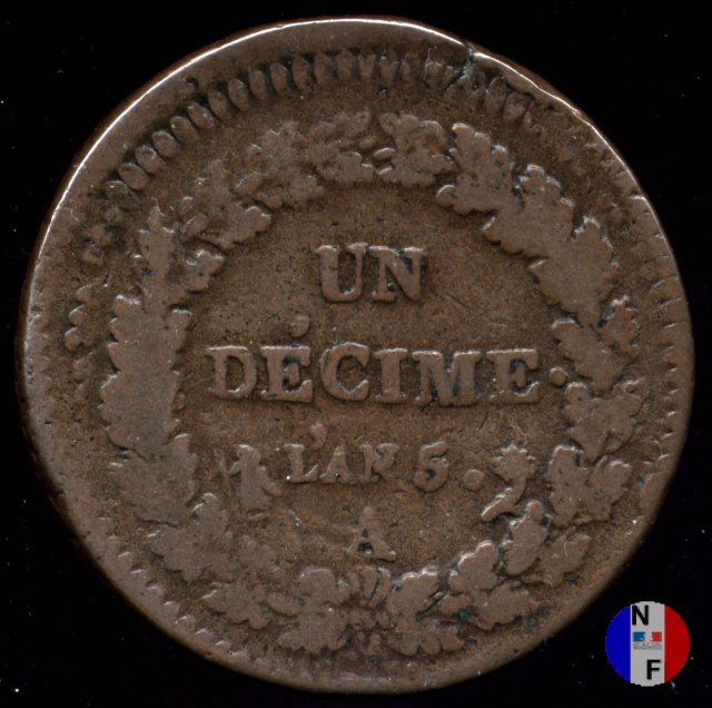 1 decimo Dupré 1796-1797 (Parigi)