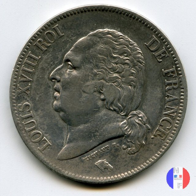 5 franchi 1824 (Parigi)