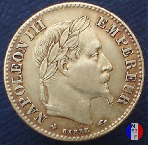 10 franchi - testa laureata 1862 (Strasburgo)