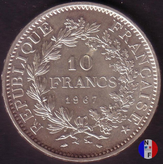 10 franchi Ercole 1967 (Parigi)