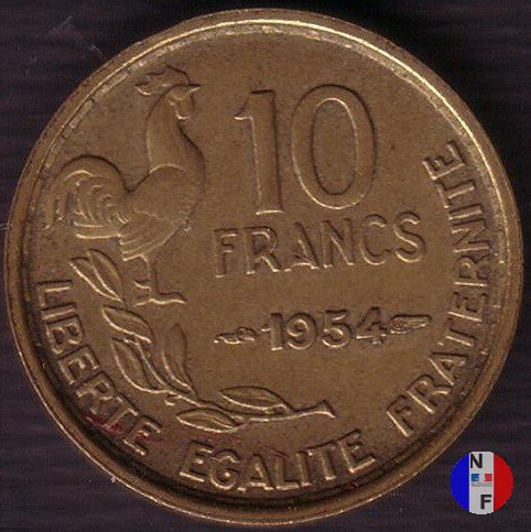 10 franchi Guiraud 1954 (Parigi)