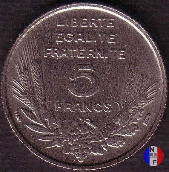 5 franchi Bazor 1933 (Parigi)