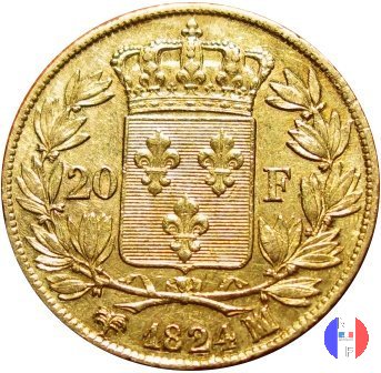 20 franchi 1824 (Marsiglia)