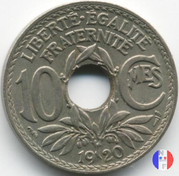 10 centesimi Lindauer 1920 (Parigi)