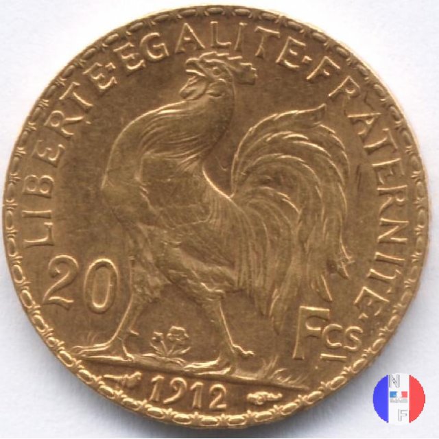 20 franchi gallo 1912 (Parigi)