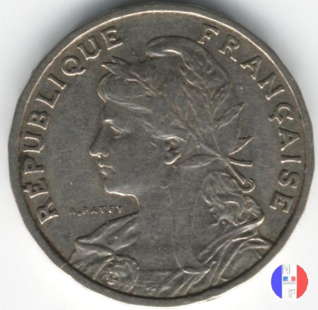 25 centesimi Patey - II tipo 1904 (Parigi)