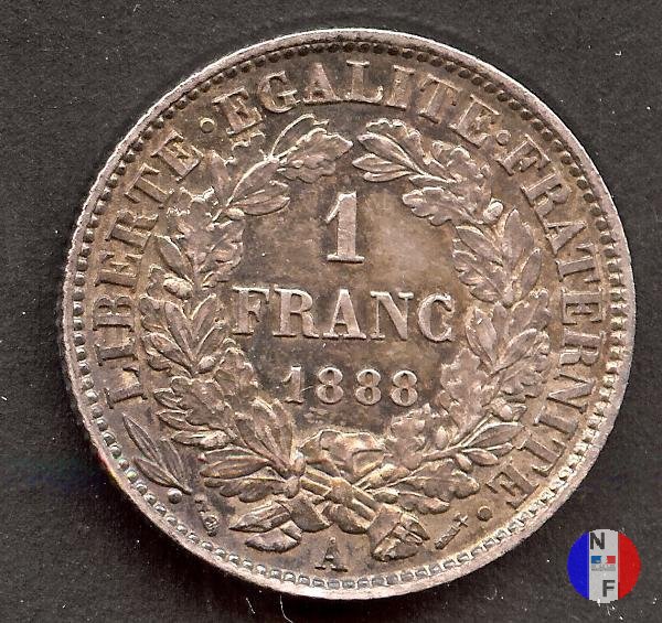 1 franco Cerere 1888 (Parigi)