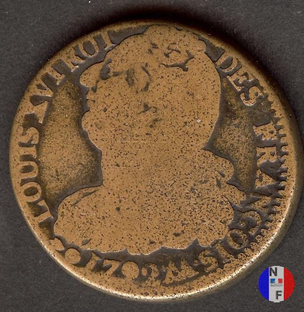 2 sols - tipo françois 1792 (Metz)