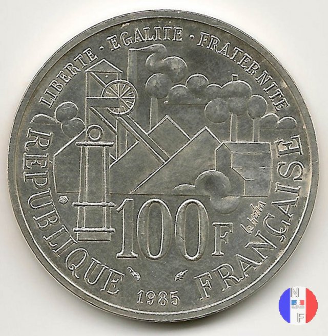 100 franchi 1985 - Émile Zola 1985 (Pessac)