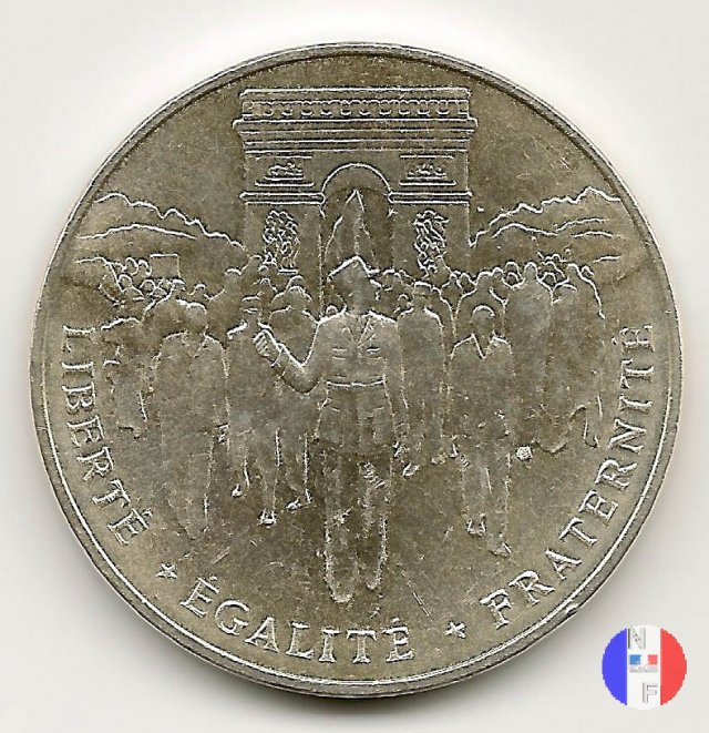 100 franchi 1994 - liberazione di Parigi 1994 (Pessac)