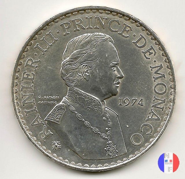 50 franchi 1974 - 25 anni di regno 1974 (Pessac)