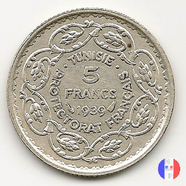 5 franchi - II tipo 1939 (Parigi)