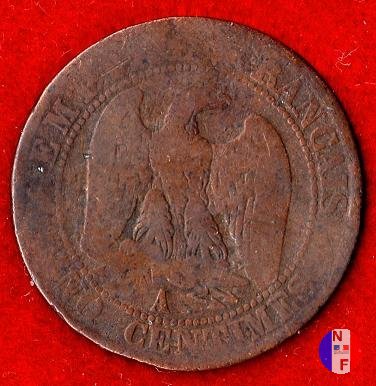 5 centesimi - testa nuda 1853 (Parigi)