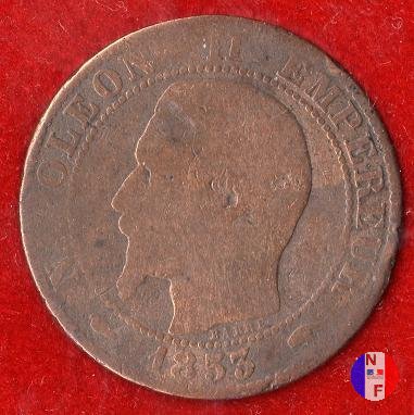 5 centesimi - testa nuda 1853 (Parigi)