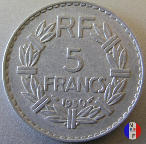 5 franchi 1950 (Beaumont Le Roger)