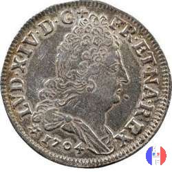 10 Sols alle 4 corone 1704 (Strasbourg)