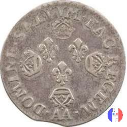 10 Sols alle 4 corone 1707 (Metz)