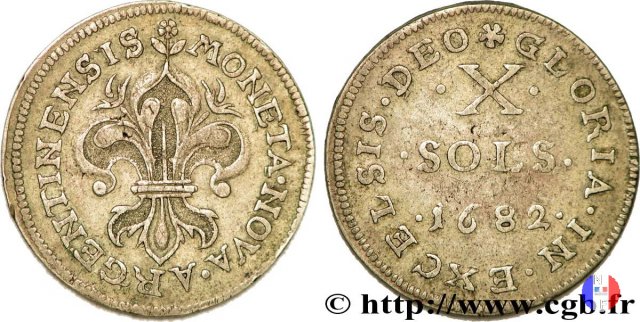 10 Sols di Strasburgo 1682 (Strasbourg)