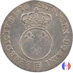 1/10 di scudo detto "vertugadin" 1716 (Strasbourg)