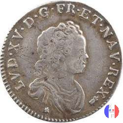 1/10 di scudo detto "vertugadin" 1716 (Besançon)