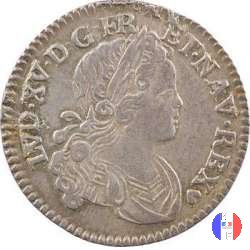 1/10 di scudo di Francia-Navarra 1718 (Strasbourg)