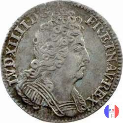 1/10 scudo alle tre corone 1711 (Amiens)