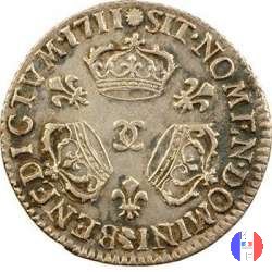 1/10 scudo alle tre corone 1711 (Besançon)