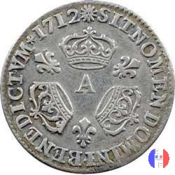 1/10 scudo alle tre corone 1712 (Paris)